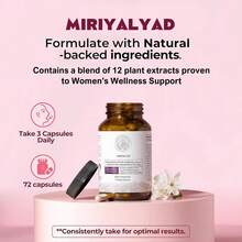 Miriyalyad Happy Mammoth  Daily Menopause Vitamins & Supplements For Women (*Not Hormone Harmony), Boost Metabolism, Healthy Skin, Hair And Nails, Hot Flash, Mood Support, 144 Caps[Free Shipping ] - 2pcs - 查看 2