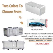 1:64 Scale Acrylic Car Display Case, Multi-Layer Assembly Storage Cabinet, Model Display Rack, Collectible Gift, Cars Not Included, Available In Packs Of 1, 3, 4 Or 5. - 1 White Piece - View 10