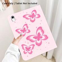 1个蝴蝶星形图案翻盖平板电脑保护套，带笔槽，兼容荣耀Pad 8/9/10、荣耀GT 11.5英寸/X7/X8A/X9/X8Pro/X9Pro/V9/V8 Pro、MatePad 11英寸（2023/2022）、苹果第十代/11英寸（2025）（A16）、A9/A9+/A11/S11/S10 FE+，具备自动休眠/唤醒功能，适合作为返校、情人节、节日礼物。 - 彩色 - 查看 1