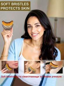 Bộ massage mặt 3 món/2 món - Bàn chải massage đường viền bạch huyết mặt, dụng cụ Gua Sha hình trái tim bằng thép không gỉ, bàn chải chà mặt khô, dụng cụ massage dẫn lưu bạch huyết vùng mặt, cằm và hàm, dụng cụ Gua Sha bằng thép không gỉ, dụng cụ massage mặt Gua Sha, dụng cụ cạo da mặt. - Nhiều màu - Xem 8