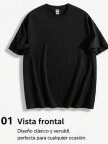 High-End Crew Neck T-Shirt For Spring/Summer 2026, Featuring Eye-Catching Styles And Elegant Designs, Ideal For Both Indoor And Outdoor Wear. This Women's Short-Sleeved Crew Neck T-Shirt Is Comfortable And Breathable. The Retro Portrait Print Incorporates Unique Elements Of "Mood Lately," Making It Very Modern, Versatile, Striking, And Attractive. - 黑色 - 查看 2