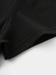 Camiseta Casual de Manga Corta para Mujer de Primavera y Veranoblusas para mujer>ropa - Negro - Ver 5