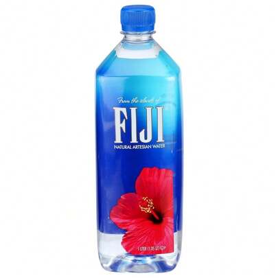  FIJI Natural Artesian Bottled Water 1 Liter / 33.8 Fl Ounce Bottle (Single)