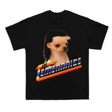 Camiseta colección perros Los Temerarios, moderna divertida, de algodón, con cuello redondo gráficos para hombres y mujeres E6UO JO1M - Negro - Ver 10