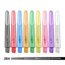 HUANQU 54pcs Transparent Plastic Dart Shaft Accessories Set, 9 Colors, 3 Sizes (Excluding Threaded Part): 35mm, 42mm, 48mm. Professional Replacement Dart Shafts, Compatible With Steel Tip And Soft Tip Darts, Suitable For Indoor/Outdoor Use, Game Room Practice And Various Competitions, For Adult Men And Women Players. - Multicolor - View 4