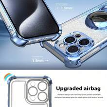 Ốp lưng điện thoại hình phi hành gia, chống sốc/silicone TPU mềm mại cao cấp chủ đề không gian với lỗ chống bụi, tương thích với Samsung Galaxy S24 Ultra/S24 Plus/S24/S23 Ultra/S23 Plus/S23/S22 Ultra/S22 Plus/S22/S21 Ultra/S21 Plus/S21 FE/S23 FE/S20 Ultra/S20 Plus/S20 FE và Holder. Ốp lưng mạ điện + silicon TPU mềm mại cao cấp bao phủ toàn diện cho A5x/C1 2 3 4 5 6 7 8 9/9 8 7 6 5 4 3 2 1 và A1 2 3 4 5 6 7 8 9 9 8 7 6 5 4 3 2 1 - Màu xanh lam - Xem 3