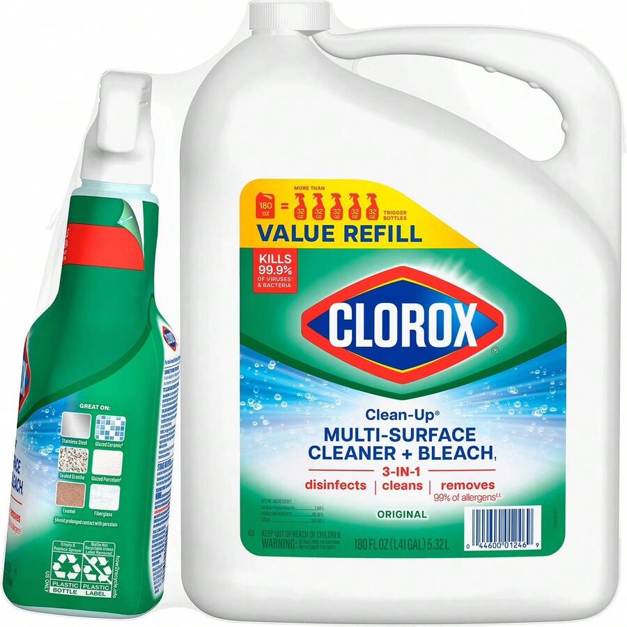 Clorox Clean-Up All-Purpose Cleaner + Bleach, Original Spray + Refill - Liquid - View 1