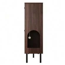 Narrow Shoe Cabinet With 3 Doors, With Shelf For Pet Toys, Shoe Rack, Shoe Storage, For Use In The Hallway. - Alami - View 10