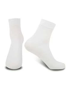 Calcetines de tripulación para hombres | Negocios & Uso diario | Calcetines de vestir versátiles | Nailon cómodo | Estilo combinable con todo - Multicolor - Ver 17