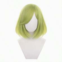 Coco Cos 假髮 – Witch Hat Atelier 短款淺綠色通用耐熱動漫假髮,易造型,適合萬聖節與日常配戴,附贈假髮帽 - 薄荷綠 - 查看 3