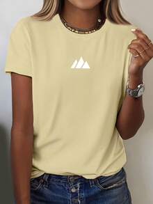 Camiseta de Manga Corta para Mujer - Moda de Verano, Cómoda, Transpirable, Cuello Redondo, Estilo Casual - Fácil de Lavar y Cuidar para Uso Diario - Negro - Ver 8