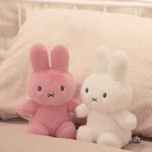 MIFFY 官方米菲兔毛绒玩具 25厘米 50厘米 可爱兔子毛绒动物 柔软睡眠伴侣枕头 舒缓拥抱玩偶 可爱卧室装饰 舒适玩具 抓娃娃机奖品 女孩生日礼物 - 彩色 - 查看 2