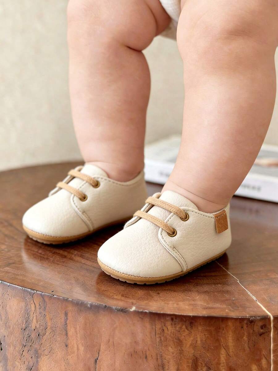 嬰兒男童女童牛津鞋 幼兒初學走路運動鞋 軟底防滑搖籃鞋 0-6、6-12、12-18個月適用
