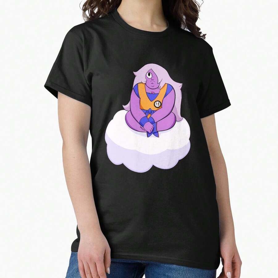 Amethyst Ball Z Classic T-Shirt Camiseta 100% Algodón Unisex - Playera Casual Premium de Corte Cómodo - Negro - Ver 1