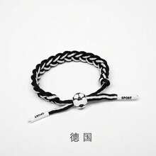 Woven Hand Rope Bracelet, Sports Fan Jewelry For Germany Portugal England Football Team, C Ronaldo Fan Accessory - 30 - 查看 4