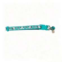 1pc Upgraded Cat/Dog Collar With Cat Pattern And (Small Bell + Round Bead Twist Pendant) - Soft & Comfortable, Adjustable Size, Available In Multiple Vibrant Colors (Pink, Yellow, Green, Red, Blue, Purple) - Ideal Pet Gift For Cats And Dogs - Multicolor - View 16