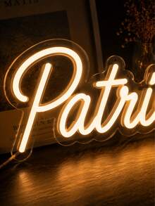 Letrero de neón personalizado con nombre amarillo cálido y luna, decoración de pared de neón LED personalizada, lámpara de neón romántica con conexión USB, estilo moderno y estético para dormitorio, sala de estar, habitación de niños, fiesta de cumpleaños, decoración de ambiente celestial - Multicolor - Ver 4