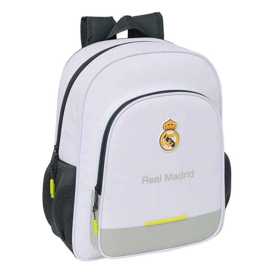| Real Madrid Nursery School Backpack 25/26 Kit Adaptable To Trolley (Without Trolley) Main Compartment With Zipper, Identification Card, Top Handle, Child, 1″, Reinforced Base - Option 3 - View 1