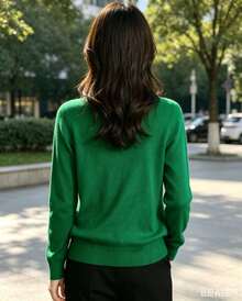 Women's Winter Fashion Sweater, Super Comfortable. - 綠色 - 查看 2