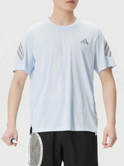  adidas ADI365 簡約圓領舒適速乾跑步T卹 男款