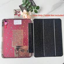 Star Case 相容於 Ipad (A16) 第11代/第10代 10.9吋 2025新款平板保護殼，Air8 11吋 (2026新款) 壓克力透明防彎曲背板，Air 4/5/6/7 亮面保護殼，Air11，三折設計，內建筆槽，支援自動休眠/喚醒功能，黑色 (不含平板配件) - 彩色 - 查看 17