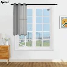 1 pieza y 2 piezas Cortinas transparentes/Cortinas con ojales/Múltiples colores disponibles/Cortinas translúcidas/Cortinas transparentes que filtran la luz/Cortinas transparentes delgadas universales para toda la casa, Cortinas transparentes decorativas para ventanas con atmósfera, Adecuadas para cortinas de sala de estar/dormitorio/cortinas decorativas, - Gris - Ver 20