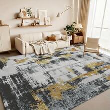 ORHOPUI Machine Washable Rug, Vintage Design Washable Area Rugs With Non-Slip Rugs For Living Room Bedroom Traditional Woven Rug Carpet, Decor Office Boho Rug - Bright Blue - View 9