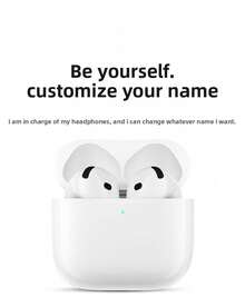 New Air4 Air5 Air7  Wireless In - Ear Earbuds With Ultra - Long Battery Life & High - Fidelity Sound 8 In 1 Wireless Earbuds ANC Active Noise Cancelling(-36db)In-Ear Earphones With Charging 33H Playtime 360 Hi-Fi Stereo Waterproof Headphones Android Phone/ AlRP0DS Pro IOS Laptops 1:1 Clone - trắng - Xem 5