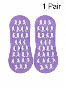 Non-Slip Gel Invisible Socks, Indoor Home Socks, Early Education Parent-Child Socks, Lightweight Trampoline Yoga Socks, Ultra Non-Slip Polyester Fiber Material, High Elasticity Compression Socks, Reusable, Suitable For Indoor Floors, All Seasons - Multicolor - View 22