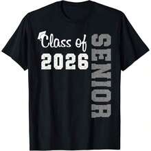 Proud Grandfather Of A Class Of 2026 Graduate, Class Of 2026 Family T-Shirt, Comfortable Loungewear, Everyday Fashion, Party Wear, Unisex Style, Gift T-Shirt, Sizes S - XXXXL, Black - 黑色 23 - 查看 7