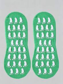 1 Pair Non-Slip Absorbent Wear-Resistant Simple Indoor Socks, Suitable For Home, Play, Yoga - Multicolor - View 12