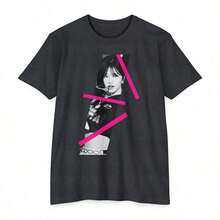 Yujin Shirt | BRESCA | Accendio | Baddie | Soy | Gift | Art | K-Pop | Unisex | T-Shirts | Bias | Artistic | Casual | Style | Beautiful | Exquisite Design | Loose And Comfortable | Easy To Match - 黑色 - 查看 4