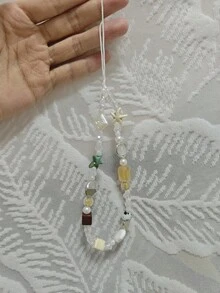 Dây đeo điện thoại hình trái tim phong cách INS, phụ kiện trang trí dây đeo máy ảnh đính hạt, hạt có thể tháo rời nhiều màu ngẫu nhiên, quà tặng phù hợp cho mẹ, gia đình, bạn bè, sinh nhật, lễ hội, phụ kiện điện thoại, dây đeo điện thoại. - Nhiều màu - Xem 9