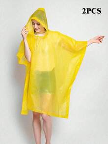 Reusable Adult Raincoat, Thickened Waterproof Raincoat, Unisex Hooded Raincoat, Waterproof Windproof Quick-Drying Breathable, Travel Essential, Women's Raincoat, Lightweight Rain Poncho, Student Supplies, Drawstring Hooded Raincoat, Unisex, Suitable For Cycling, Hiking, Fishing, Mountain Climbing And Other Outdoor Activities - Multicolor - View 20