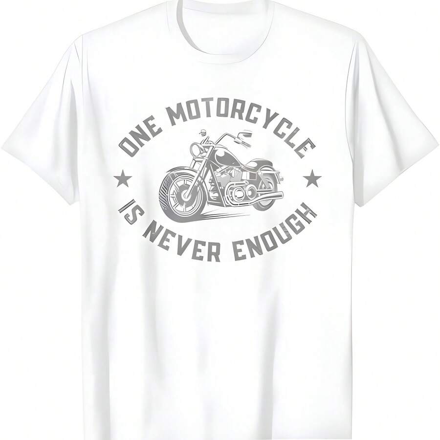 Una motocicleta nunca es suficiente divertido motociclista montar amante camiseta fresca - Blanco - Ver 1