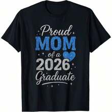 Orgulloso Abuelo de un Graduado de 2026, Camiseta para Familia Graduada de 2026, Ropa Cómoda para el Hogar, Moda Diaria, Ropa para Fiestas, Estilo Unisex, Camiseta de Regalo, Tallas S - XXXXL, Negra - Negro 3 - Ver 7