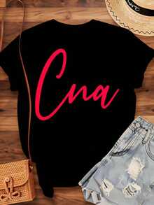 Cna Certified Nursing Assistant Shirt For Women T-Shirt With Pink Cursive Text Medical Profession Gift For Nurses Healthcare Worker Apparel,220g-Vintage Street Style Unisex Loose Cotton Short Sleeve Crew Neck T-Shirt100%Cotton - 黑色 - 查看 4