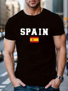 Men Sports Tees & Tanks - 黑色 - 查看 6