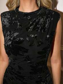 Women Midi Dresses - Negro 2 - View 3