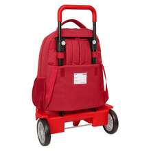 | Large Rolling Backpacks Sevilla FC Compact Evolution Removable Washable And Water Resistant, 6" With USB Double Padded Compartment, Hidden Anti-Theft Zipper, Organizer, Red, 6? - Option 9 - View 3