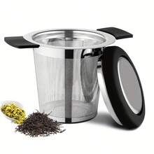 不鏽鋼帶把手茶濾球，細網茶擴散器濾網，茶浸泡籃濾網，可掛在茶壺、馬克杯、杯子上浸泡散裝茶葉與咖啡 - 彩色 - 查看 7