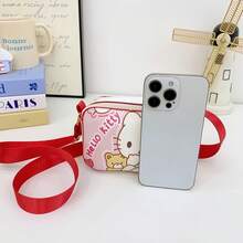 SANRIO Túi công chúa hoạt hình Hello Kitty thời trang, ví đựng tiền xu chống thấm nước bằng da PU - Túi đựng mỹ phẩm nữ có dây đeo vai nhẹ, có thể điều chỉnh, chất liệu polyester bền chắc, ví chống trộm dễ thương, phù hợp sử dụng hàng ngày/du lịch - Quà tặng Ngày Valentine và Quà tặng đặc biệt Ngày Phụ nữ - Quà tặng tựu trường. Túi đeo vai hoạt hình dễ thương, túi đeo chéo chống thấm nước, túi xách hoạt hình thời trang, quà tặng sinh nhật, thiết kế dễ thương ngọt ngào, quà tặng sinh nhật, quà tặng tiệc tùng, quà tặng Halloween, quà tặng Phục sinh, quà tặng Giáng sinh. - Nhiều màu - Xem 10
