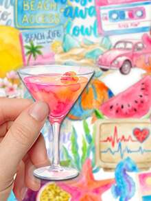 50pcs Retro Art Graffiti Stickers, Waterproof And Durable, Suitable For Water Bottles, Notebooks, Luggage, Guitars, Laptops, Phone Cases, Great For Students And Back To School Season - A - View 3