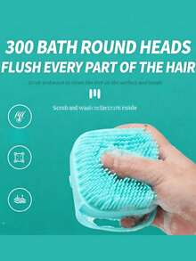 Bộ dụng cụ tắm cho thú cưng 2 món, gồm bàn chải gội đầu và bàn chải đánh răng, bàn chải tắm massage bằng silicon, găng tay massage tắm cho chó và mèo có ngăn chứa dầu gội, thích hợp làm dụng cụ chăm sóc lông cho chó và mèo. - Nhiều màu - Xem 3