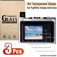 3pcs 9H Hardness Tempered Glass Screen Protector For Fujifilm Mini Camera, Sensitive Touch, High Definition - View 2