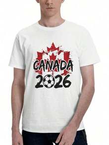 2026 World Cup Canada Funny T-Shirt Unisex - trắng - Xem 1