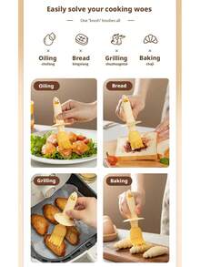 Cute Duck Silicone Oil Brush With Glass Bottle, Basting Brush For Cooking, Baking, BBQ, Kitchen Gadget - Little Yellow Duck - View 7