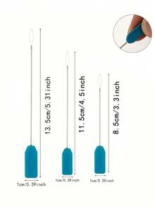 1/3pcs Sewing Machine Threader Set, Quick Threader, Sewing Accessories, Portable, S/M And L Sizes, Suitable For Various Sewing Machines, Easy To Use, Suitable For Home Sewing Projects. Suitable For Elderly Use, Includes Plastic Thread Puller, Modern Home Plastic Threader, Bead Tool And Cylindrical Threader Set, As Well As Bead Needle Assistant. - Multicolor - View 5