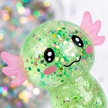 1Pc-Squishy Toys Hot-Selling Glitter Sequin Salamander Maltose Squeeze Toy Slow Rebound Stress Relief Small Toy Children's Gift - Multicolor - View 8
