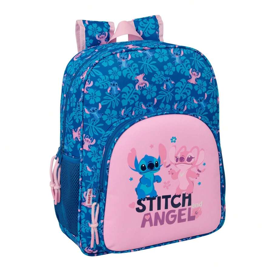 Safta Disney Stitch 幼兒園背包,可掛在拉桿箱上,主隔層帶拉鍊,符合人體工學設計,帶襯墊,設有水壺口袋、前袋和雙拉鍊頭,兒童款 - 免費送貨 ✅ 24/48 小時送達西班牙半島 - 選項13 - 查看 1